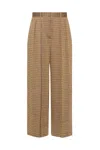 The Row Sherry Pants With Multicolor Folds In Gold