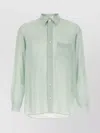 The Row Shirt With Button-down Collar And Pocket In Green
