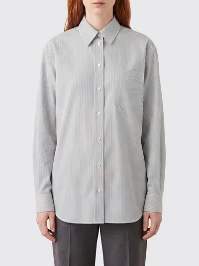 The Row Shirt Woman Color White In Gray