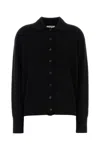 The Row Cashmere Lillia Cardigan Collared Design In Black