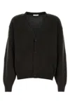 The Row Cashmere V-neck Sweater Long Sleeves In Brown