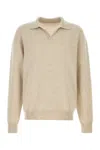 The Row Polo Leach In Cashmere Sabbia  Uomo In Neutral