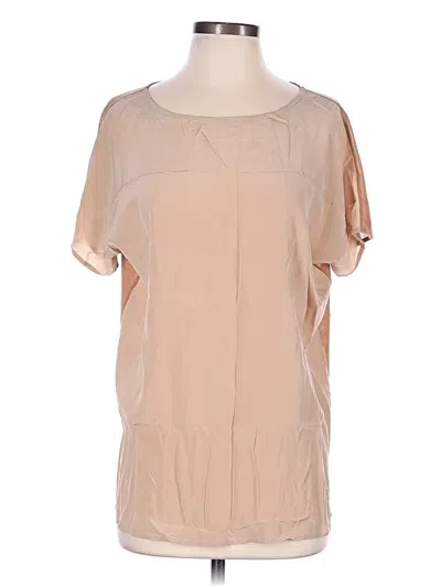 Pre-owned The Row Short Sleeve Blouse In Brown