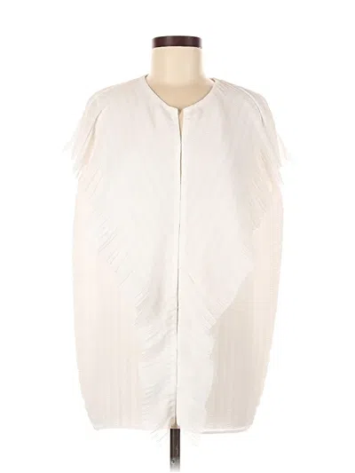 Pre-owned The Row Short Sleeve Blouse In White