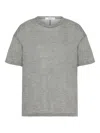 The Row Short-sleeve Cashmere T-shirt In Gray