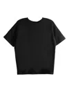The Row Short-sleeve Knit Top In Black