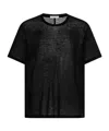 The Row Short Sleeve T-shirt In Black
