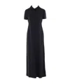 The Row Short Sleeve Dress In Black