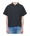 The Row Short-sleeve Buttoned Polo Shirt In Blue