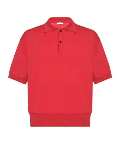 The Row Short-sleeved Polo Shirt In Red
