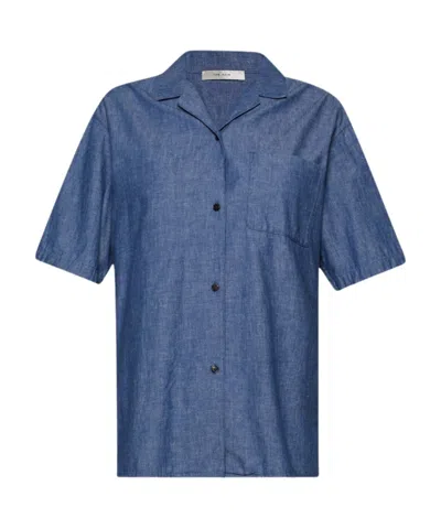The Row Short-sleeved Shirt In Blue