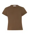 The Row Tori Cotton-jersey T-shirt In Green