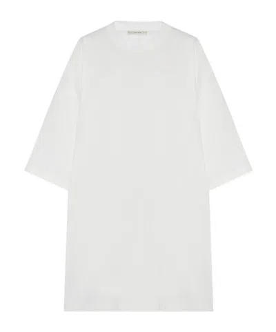 The Row Isha Oversize Cotton Jersey T-shirt In White