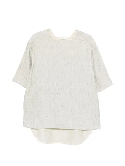 The Row Short-sleeves Top In White
