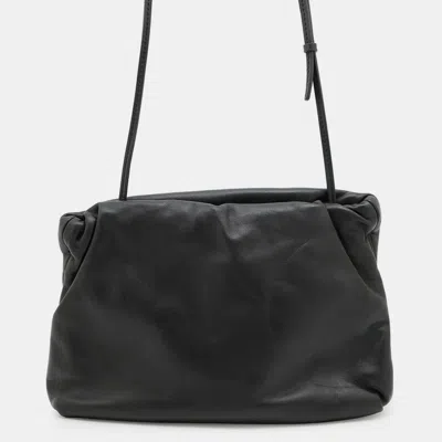 Pre-owned The Row Shoulder Bag Black Leather