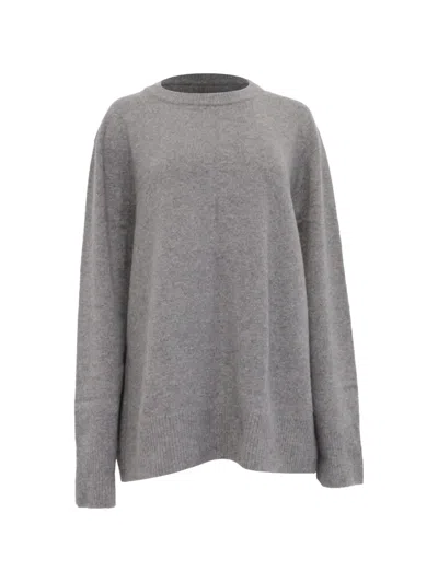 Pre-owned The Row Sibem Crew-neck Sweater In Gray