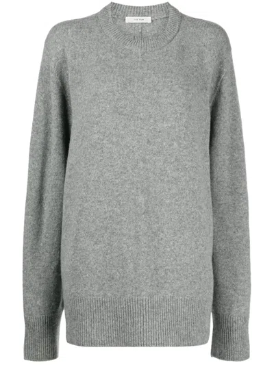 The Row Ophelia Wool & Cashmere Knit Sweater In Grey