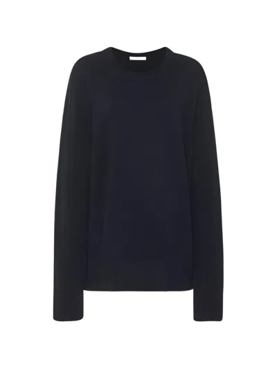 The Row Sibem Wool And Cashmere Jumper In Black