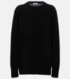 The Row Hover Wool Knit Crewneck Sweater In Black