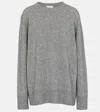 The Row Essentials Ophelia Oversized Wool And Cashmere-blend Sweater In Grey