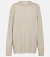 The Row Sibem Wool And Cashmere-blend Sweater In Neutrals