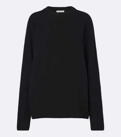 The Row Sibem Wool And Cashmere Sweater In Black