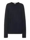 The Row Sibem Wool And Cashmere Top In Black