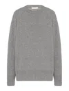 The Row Sibem Wool And Cashmere Top In Gray