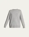 The Row Sibem Wool-cashmere Sweater In Grey Melange