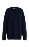 The Row Sibem Wool-cashmere Sweater In Navy