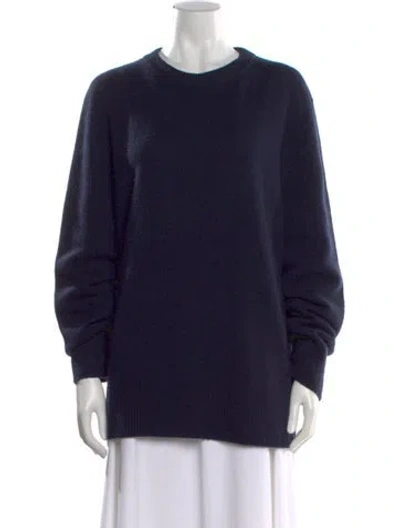 Pre-owned The Row Sibem Wool Sweater In Blue
