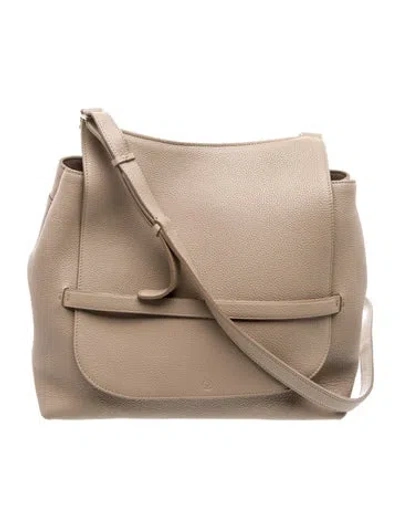 Pre-owned The Row Signature Sideby Equestrian In Gray