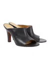 The Row 90mm Signum Heeled Leather Mules In Black