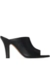 The Row Signum 90 Leather Mules In Black