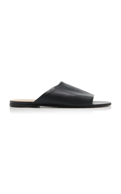 The Row Signum Leather Slide Sandals