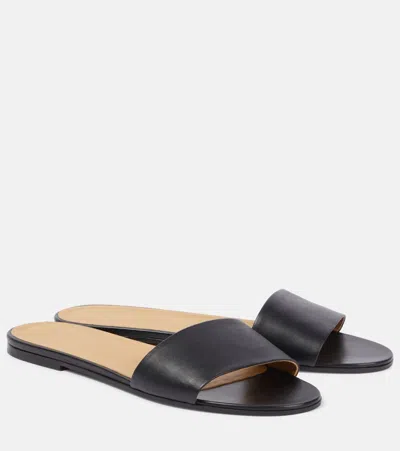 The Row Signum Leather Slides