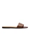 The Row Signum Leather Slides In Multi