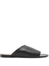 The Row Signum Leather Slide Sandals