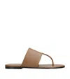 The Row Signum Leather Thong Sandals In Brown