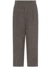 The Row Silas Silk & Linen Pants In 褐色
