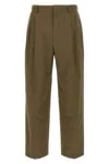 The Row Trousers Front Pleated Belt Loops In Brown