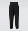 The Row Silas Wool Pleated Pants In Black