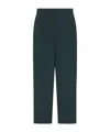 The Row Pantalone Silas Dalla Gamba Ampia Verde Bottiglia In Lana E Viscosa  Uomo In Green