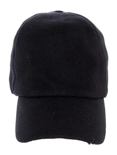 Pre-owned The Row Silk Baseball Cap In Black