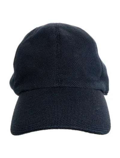 Pre-owned The Row Silk Baseball Cap In Blue