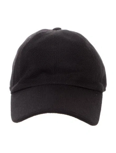 Pre-owned The Row Silk Baseball Hat In Black