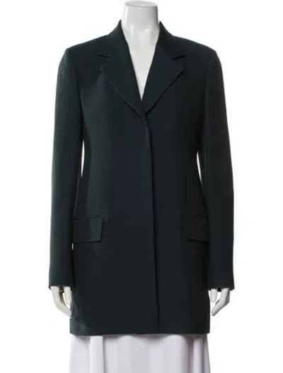 Pre-owned The Row Silk Blazer In Blue