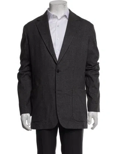 Pre-owned The Row Silk Blazer In Grey