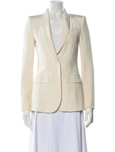 Pre-owned The Row Silk Blazer In Neutral