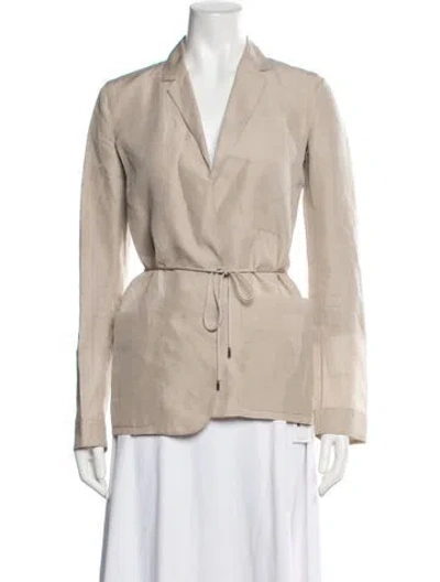 Pre-owned The Row Silk Blazer In Neutrals